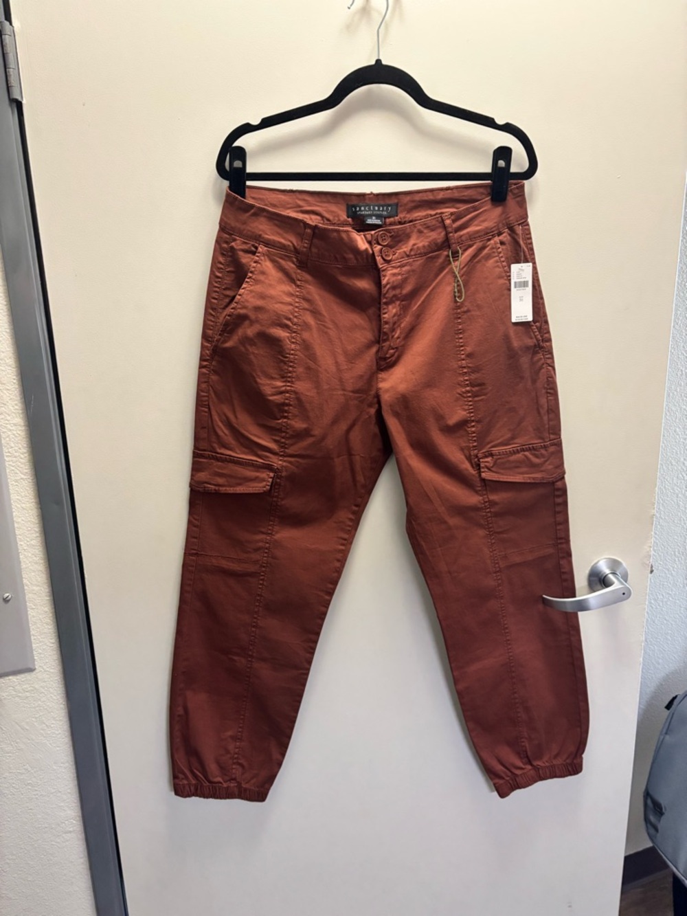 NWT Sanctuary Men's Rust Cargo Joggers